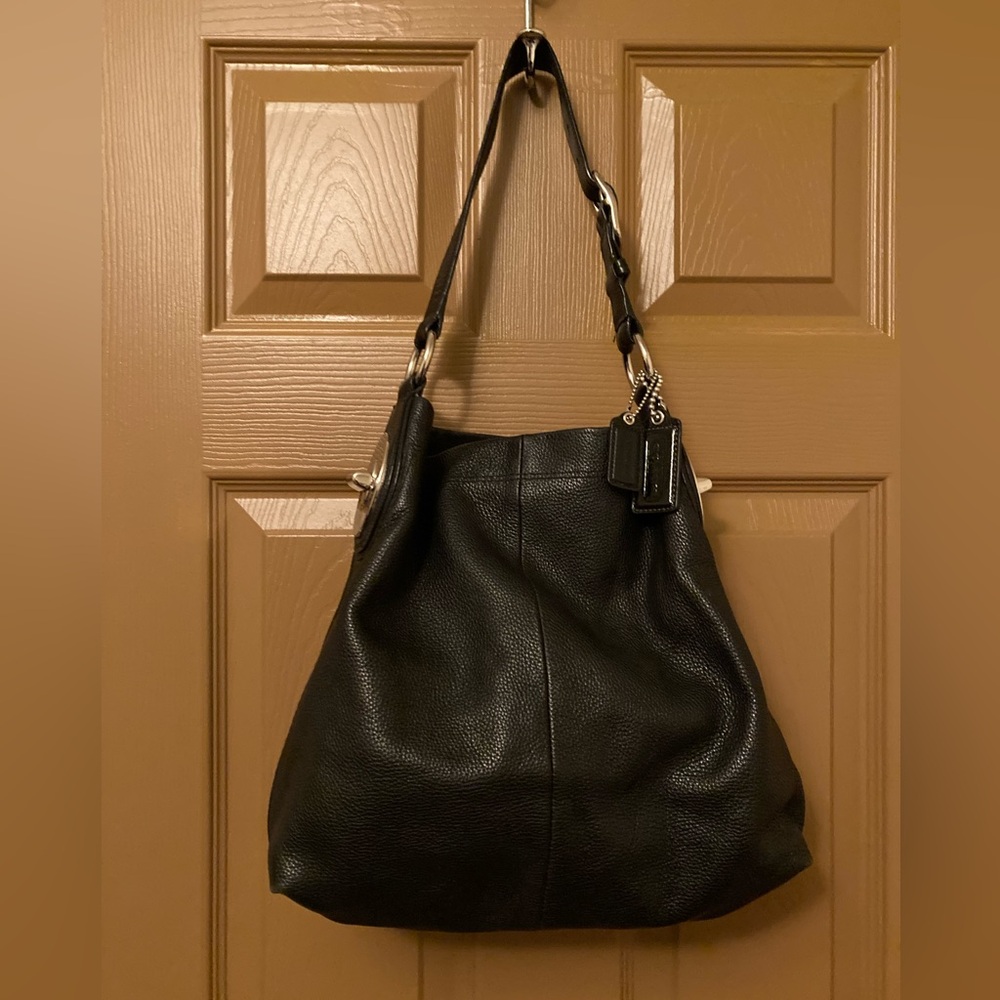 Coach Black Hobo Leather Bag